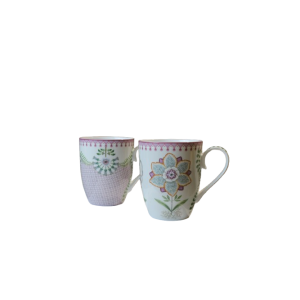 SET 2 TAZAS GRANDES EN TONOS PASTEL