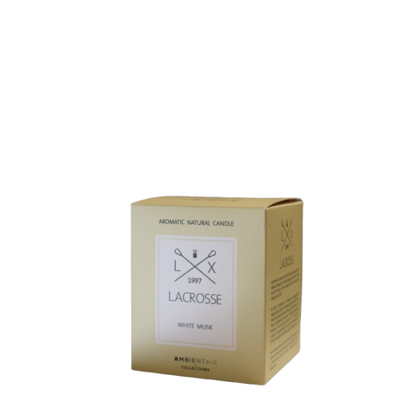 AROMATIC NATURAL CANDLE - LACROSE. White Musk 200g - Imagen 2